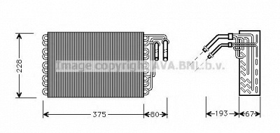 AVA QUALITY COOLING msv020 -  Испаритель, кондиционер